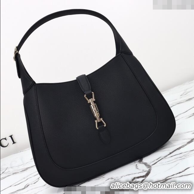 Best Price Gucci Jackie 1961 Leather large crossbody bag 810229 Black 2025
