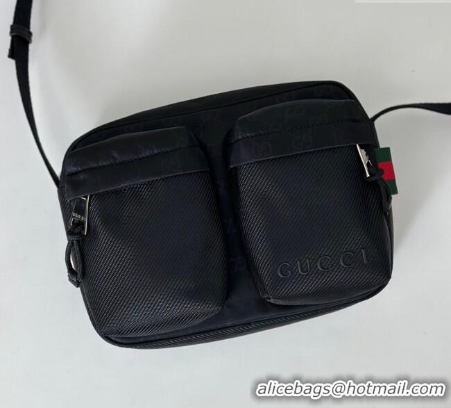 Top Design Gucci Mens Nexus small messengers crossbody bag 834475 Black 2025