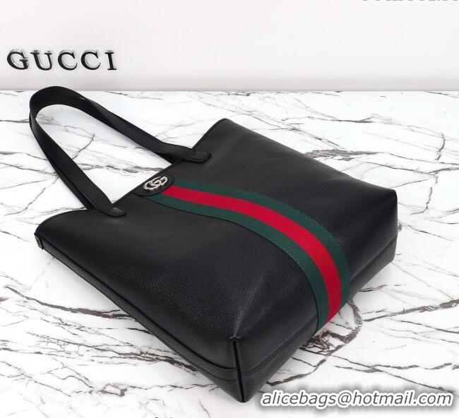 Affordable Price Gucci Ophidia Leather medium tote bag 834465 Black 2025