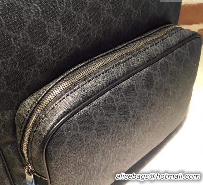 Famous Brand Gucci Mens GG Canvas Backpack bag 322069 Black 2025