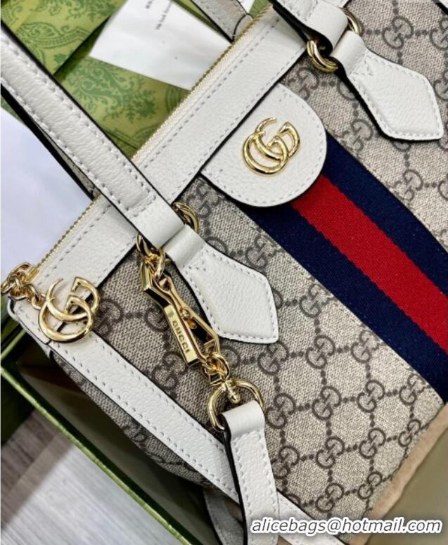 Super Quality Gucci Ophidia Small GG Canvas Tote Bag 547551 Beige/White 2025