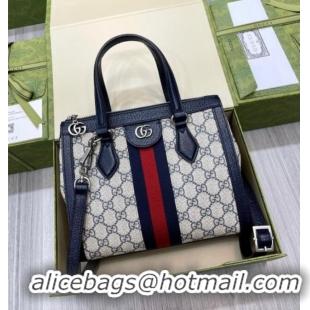 Top Quality Gucci Ophidia Small GG Canvas Tote Bag 547551 Beige/Blue 2025