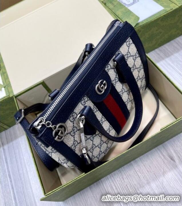 Top Quality Gucci Ophidia Small GG Canvas Tote Bag 547551 Beige/Blue 2025