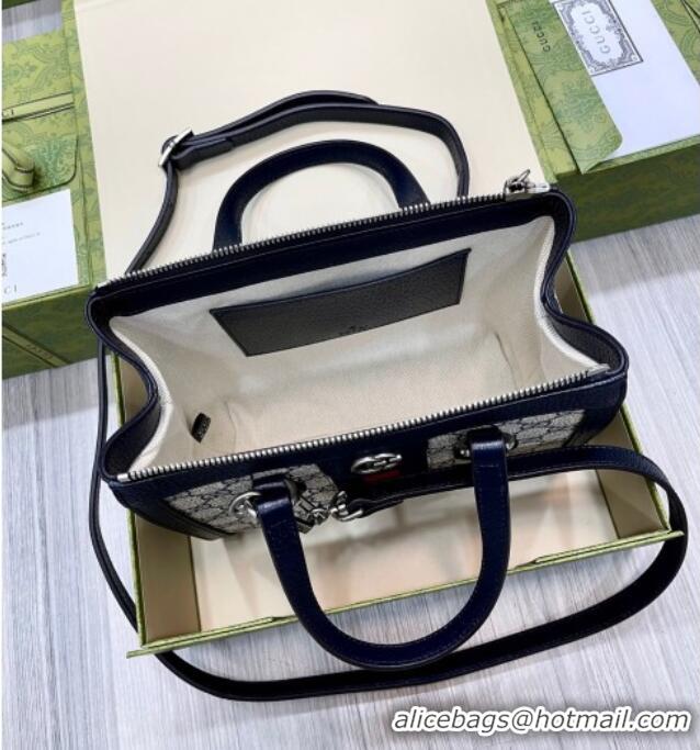 Top Quality Gucci Ophidia Small GG Canvas Tote Bag 547551 Beige/Blue 2025