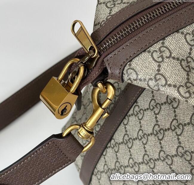 Shop Discount Gucci Savoy GG Canvas medium duffle bag 834469 Beige/Brown 2025
