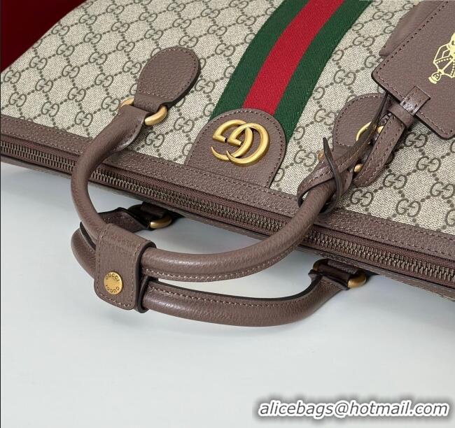 Shop Discount Gucci Savoy GG Canvas medium duffle bag 834469 Beige/Brown 2025