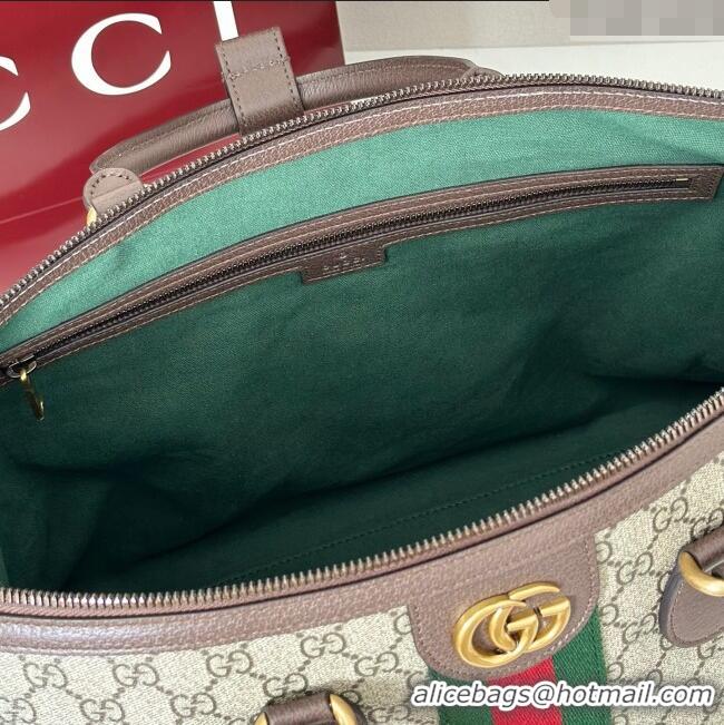 Shop Discount Gucci Savoy GG Canvas medium duffle bag 834469 Beige/Brown 2025