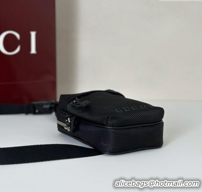 Buy Cheapest Gucci Mens Nexus GG mini sling bag ‎834274 Black 2025