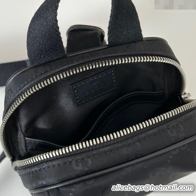 Buy Cheapest Gucci Mens Nexus GG mini sling bag ‎834274 Black 2025