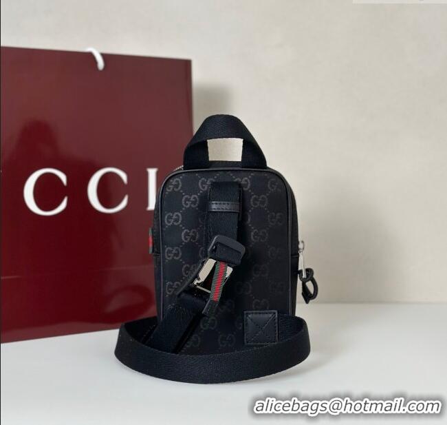 Buy Cheapest Gucci Mens Nexus GG mini sling bag ‎834274 Black 2025
