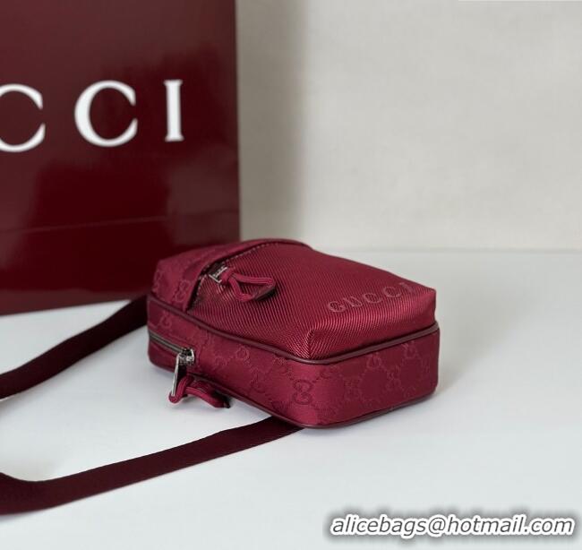 Luxury Classic Gucci Mens Nexus GG mini sling bag 834274 Red 2025