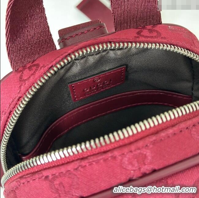 Luxury Classic Gucci Mens Nexus GG mini sling bag 834274 Red 2025