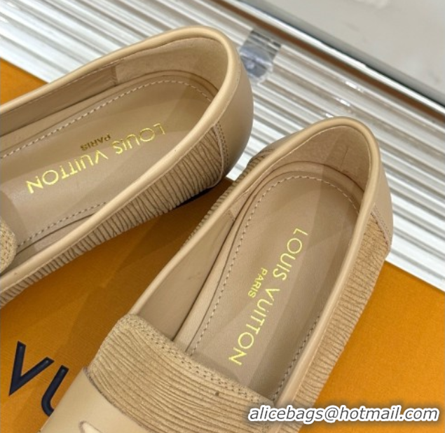 Discount Louis Vuitton Soho Flat Loafers in Epi Suede Beige 2025 1AGZTY