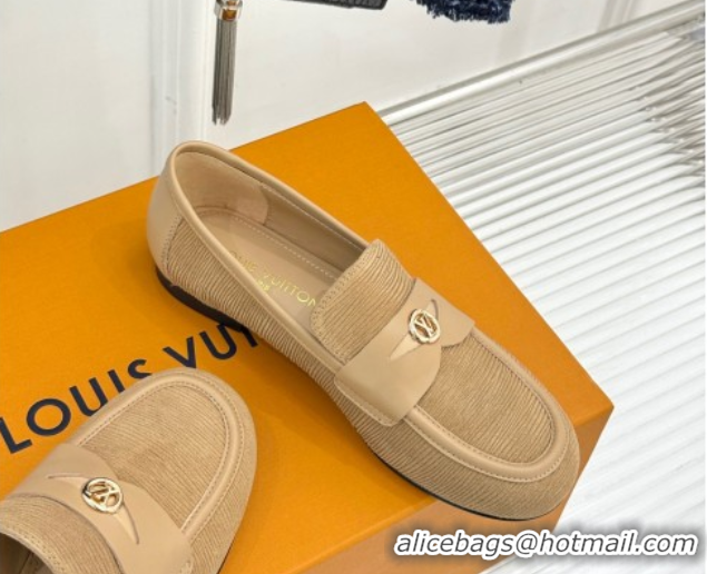 Discount Louis Vuitton Soho Flat Loafers in Epi Suede Beige 2025 1AGZTY
