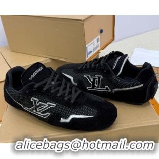 Purchase Louis Vuitton LV Rally Sneakers in Suede and Mesh Black 2025 1AHTZI 