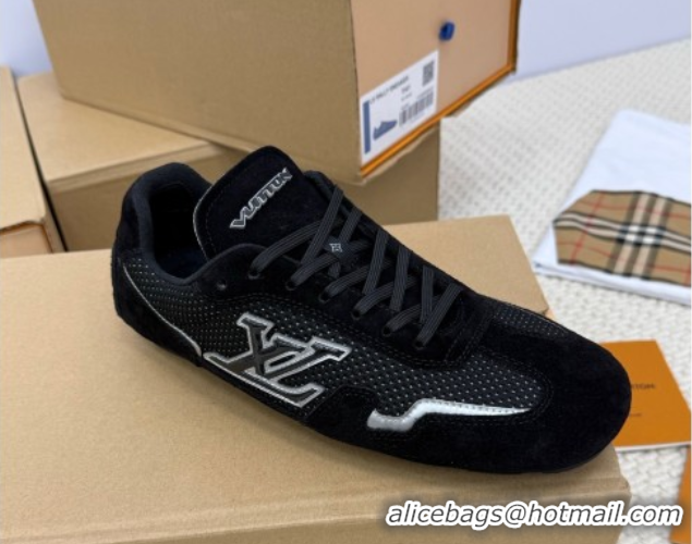 Purchase Louis Vuitton LV Rally Sneakers in Suede and Mesh Black 2025 1AHTZI 