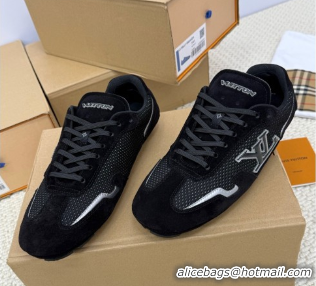 Purchase Louis Vuitton LV Rally Sneakers in Suede and Mesh Black 2025 1AHTZI 