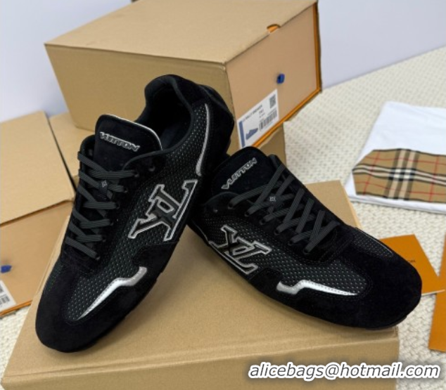 Purchase Louis Vuitton LV Rally Sneakers in Suede and Mesh Black 2025 1AHTZI 