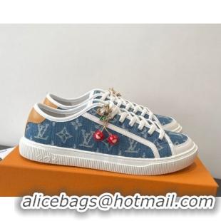Unique Style Louis Vuitton LV Lagoon Sneakers in Monogram Denim Blue 2025 1AGYG4