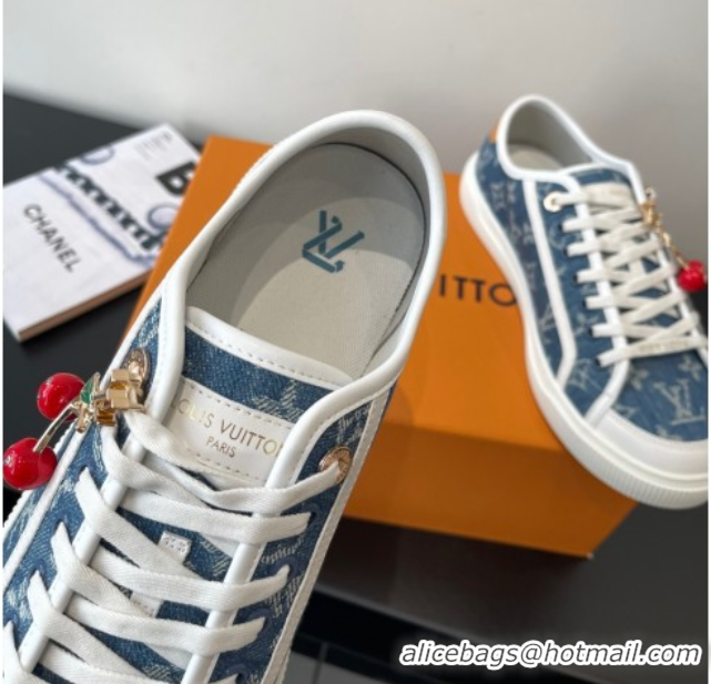 Unique Style Louis Vuitton LV Lagoon Sneakers in Monogram Denim Blue 2025 1AGYG4