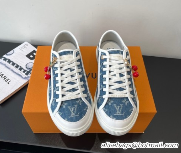 Unique Style Louis Vuitton LV Lagoon Sneakers in Monogram Denim Blue 2025 1AGYG4