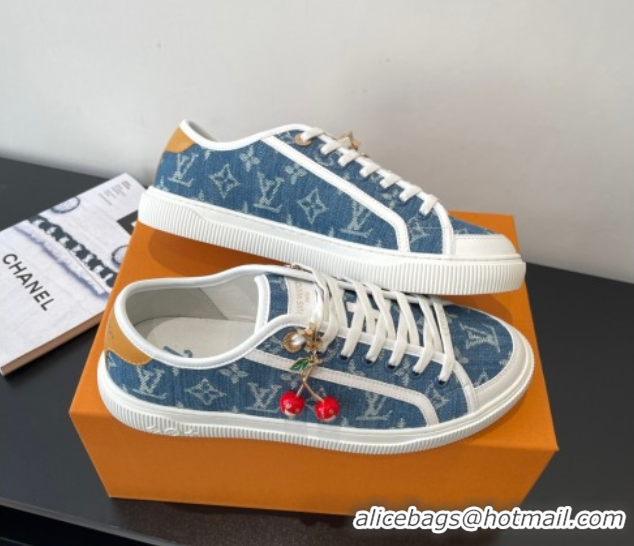 Unique Style Louis Vuitton LV Lagoon Sneakers in Monogram Denim Blue 2025 1AGYG4