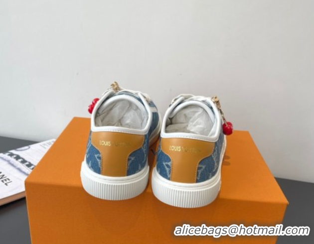 Unique Style Louis Vuitton LV Lagoon Sneakers in Monogram Denim Blue 2025 1AGYG4