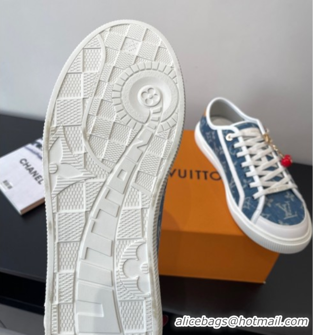 Unique Style Louis Vuitton LV Lagoon Sneakers in Monogram Denim Blue 2025 1AGYG4