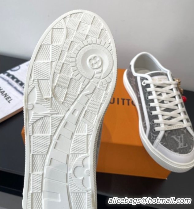 Good Quality Louis Vuitton LV Lagoon Sneakers in Monogram Denim Grey 2025 1AGYG4