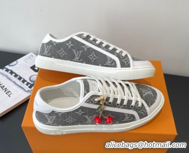 Good Quality Louis Vuitton LV Lagoon Sneakers in Monogram Denim Grey 2025 1AGYG4