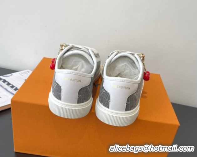 Good Quality Louis Vuitton LV Lagoon Sneakers in Monogram Denim Grey 2025 1AGYG4