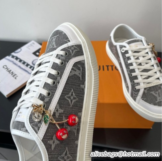 Good Quality Louis Vuitton LV Lagoon Sneakers in Monogram Denim Grey 2025 1AGYG4