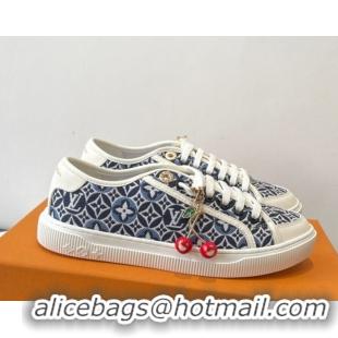 Luxurious Louis Vuitton LV Lagoon Sneakers in Monogram Canvas Blue 2025 1AGYG4