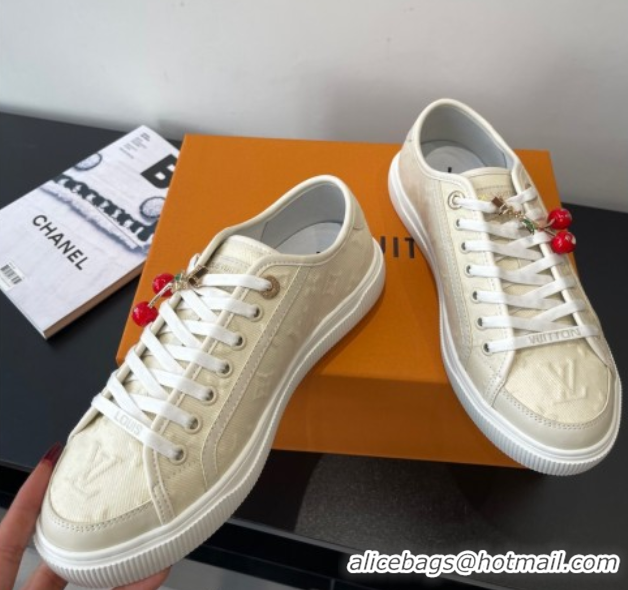 Durable Louis Vuitton LV Lagoon Sneakers in Monogram Canvas Beige 2025 1AGYG4