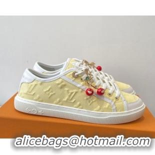 Buy New Cheap Louis Vuitton LV Lagoon Sneakers in Monogram Canvas Yellow 2025 1AGYG4