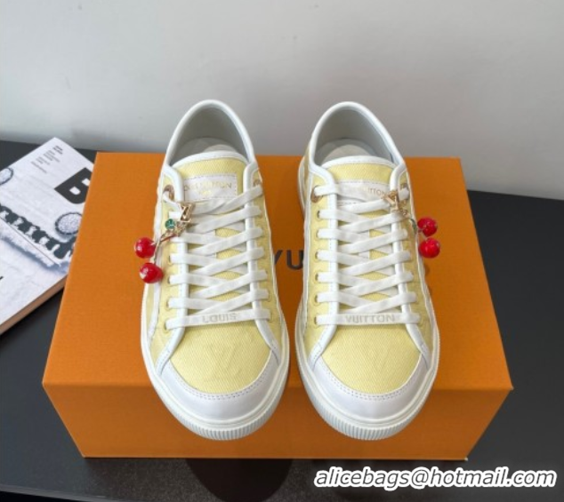 Buy New Cheap Louis Vuitton LV Lagoon Sneakers in Monogram Canvas Yellow 2025 1AGYG4