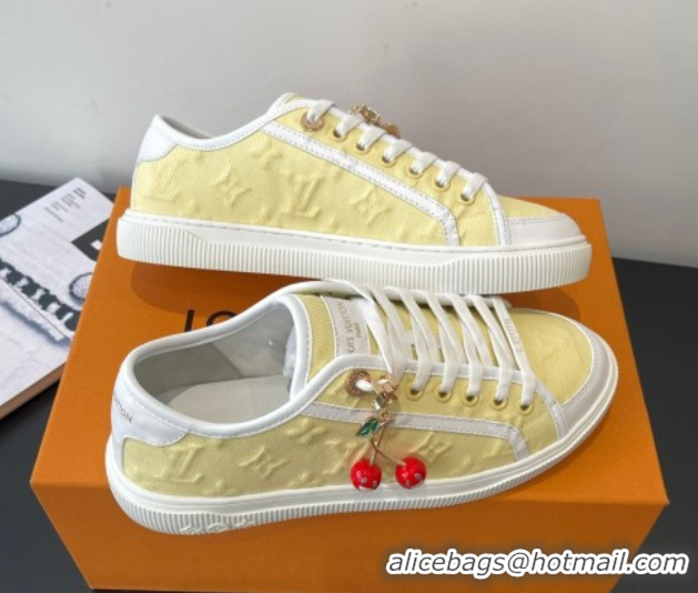 Buy New Cheap Louis Vuitton LV Lagoon Sneakers in Monogram Canvas Yellow 2025 1AGYG4