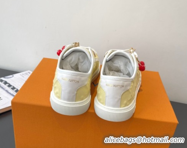 Buy New Cheap Louis Vuitton LV Lagoon Sneakers in Monogram Canvas Yellow 2025 1AGYG4