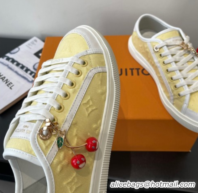 Buy New Cheap Louis Vuitton LV Lagoon Sneakers in Monogram Canvas Yellow 2025 1AGYG4