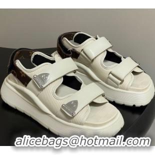 Purchase Louis Vuitton Chameleon Platform Comfort Sandals White 2025 1AHNJU