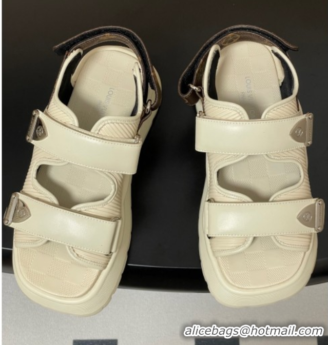 Purchase Louis Vuitton Chameleon Platform Comfort Sandals White 2025 1AHNJU