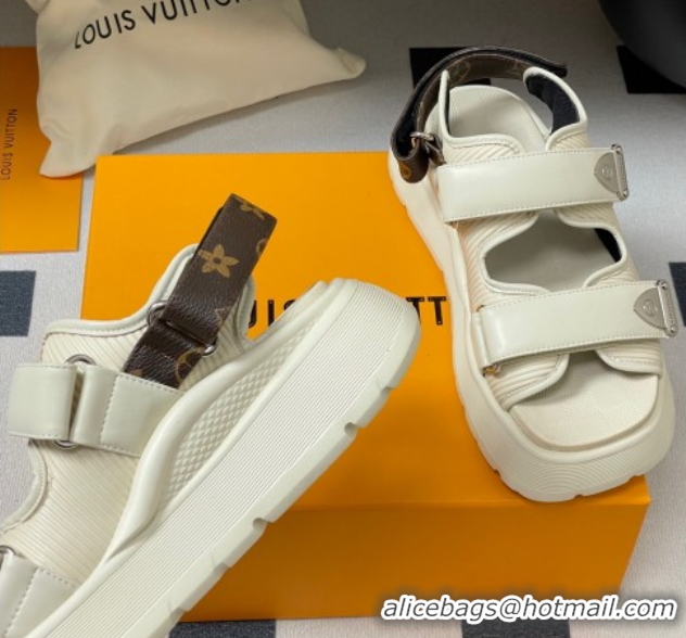 Purchase Louis Vuitton Chameleon Platform Comfort Sandals White 2025 1AHNJU