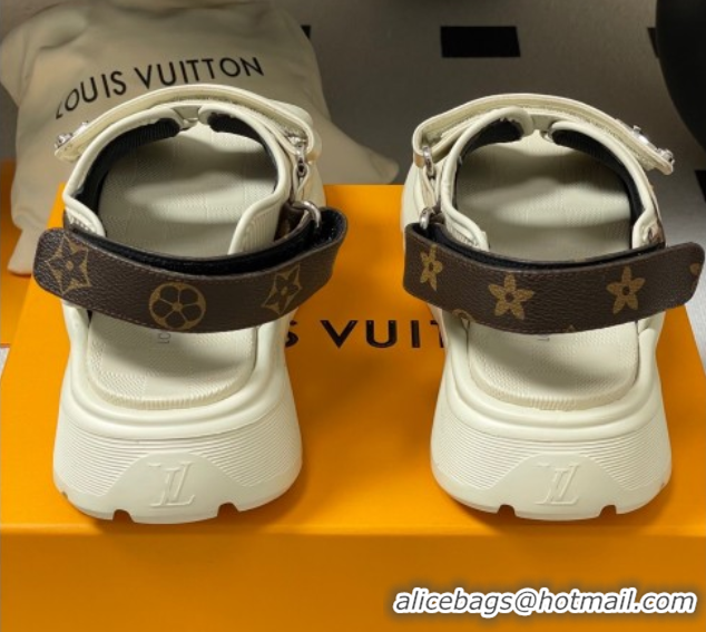 Purchase Louis Vuitton Chameleon Platform Comfort Sandals White 2025 1AHNJU