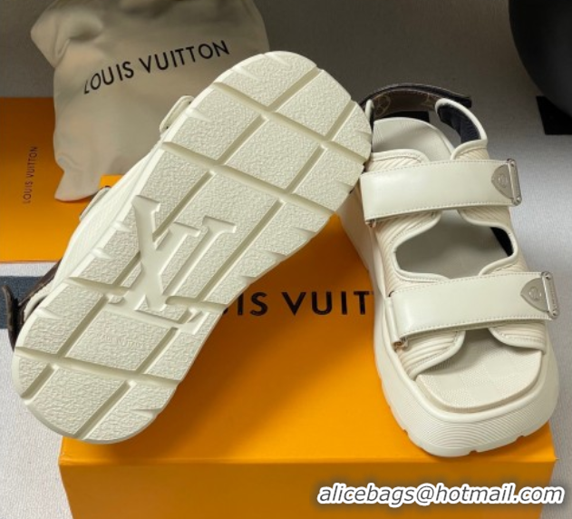 Purchase Louis Vuitton Chameleon Platform Comfort Sandals White 2025 1AHNJU