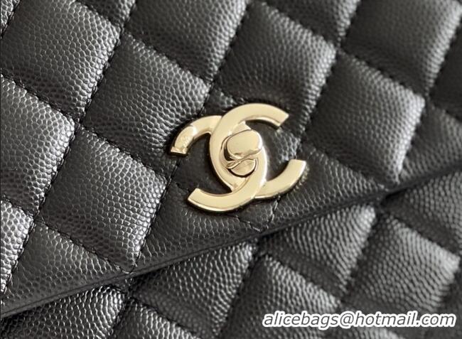 Promotional Chanel Coco Small Flap Bag with Top Handle in Onda Verde Calfskin A92990 Black 2025 Top Quality