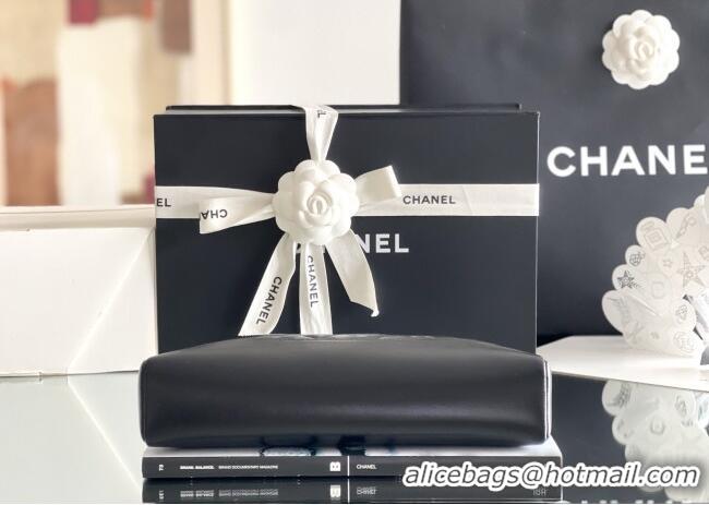Best Price Chanel 31 Bag Shiny Lambskin Mini Shopping Bag AS4133 Black 2025 Top Quality
