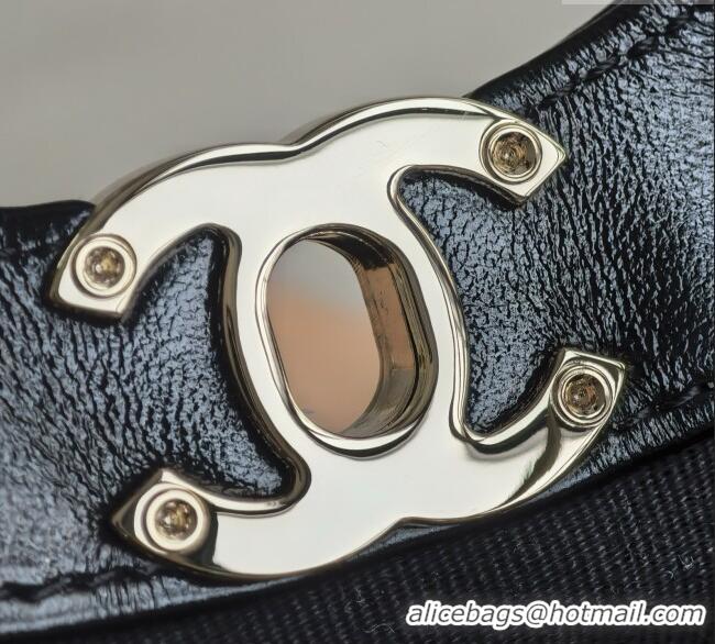 Best Price Chanel 31 Bag Shiny Lambskin Mini Shopping Bag AS4133 Black 2025 Top Quality