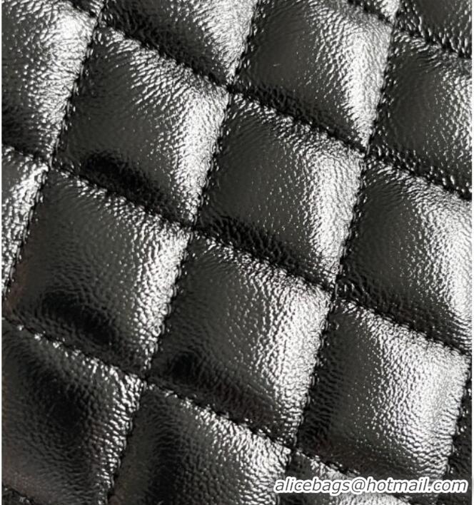 Best Price Chanel 31 Bag Shiny Lambskin Mini Shopping Bag AS4133 Black 2025 Top Quality
