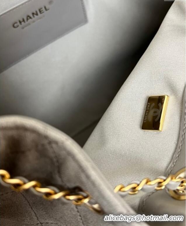 Grade Design Chanel 25 Suede Medium Handbag AS5311 Dark Grey 2025