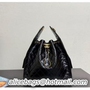 Famous Brand Chanel 25 Lambskin Medium Handbag AS5311 Black 2025